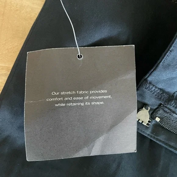 Eddie Bauer Women Casual Dress Pants Navy Blue Size 10P Stretch w/ Ankle Slits - Picture 7 of 10